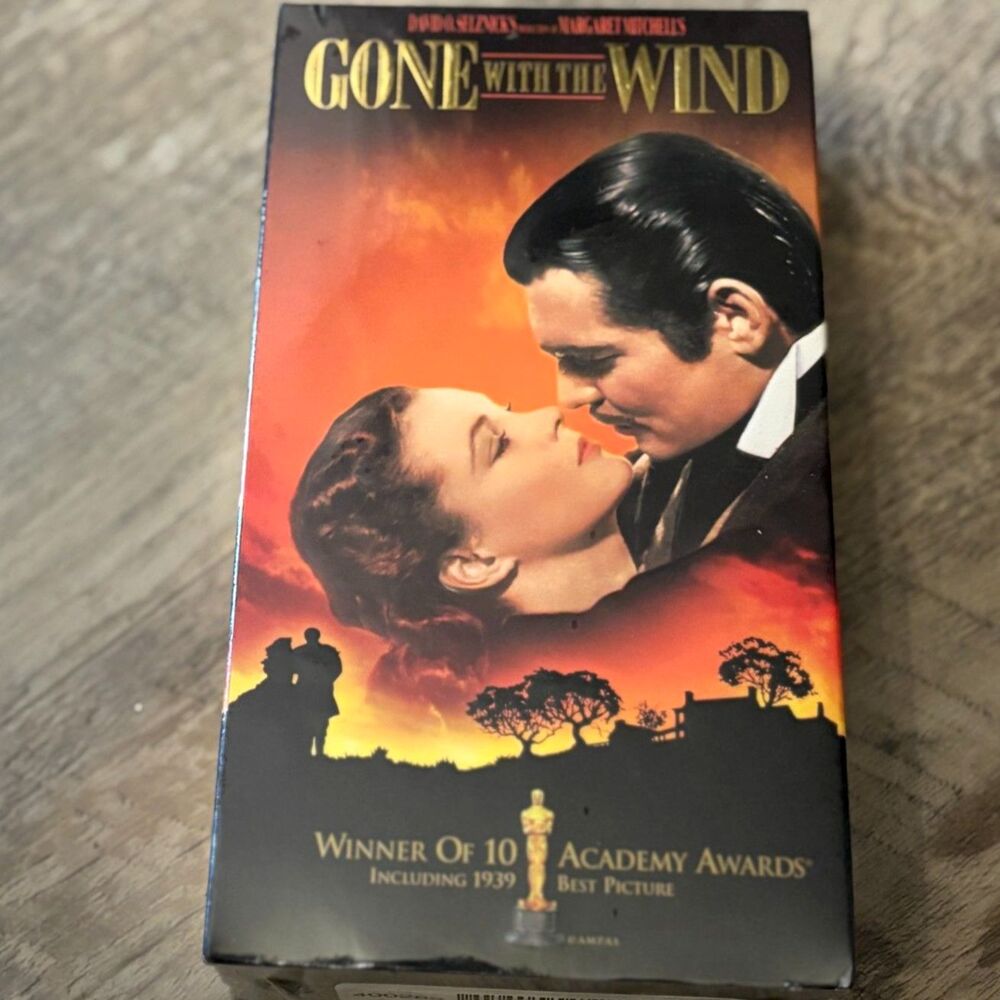 MGM Gone With the Wind 2 VHS New Sealed Clark Gable Vivien Leigh Classic Movie